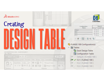 SOLIDWORKS Design Table Explained | Create Multiple Configurations